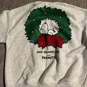 Peanuts Light Gray Snoopy Sweatshirt